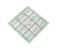 OVAQUIXI Acrylic Quilting Ruler, Non Slip Patchwork Measuring Tool, Clear Fabric Cutting Ruler with Green Scale, Ideal for Quilters and Craft Lovers
