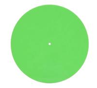 OVAQUIXI Acrylic Turntable Mat, 12 Inch Record Player Platter Slipmat for Clearer Sound Quality and Tighter Bass Response, with Antistatic Design for LP and 33 45 RPM Records (Green)