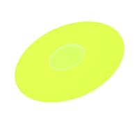 OVAQUIXI Acrylic Turntable Platter Mat, Anti Static Record Mat 12 Inch | Dense Acrylic Reduces Resonance, Compatible with 33⅓/45 RPM Records, Fits All Turntables, Fluorescent Green Glow