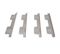 OVAQUIXI Adjustable Stainless Steel Stove Fillers for Kitchen Premium Material 2 Pairs Stove Covers - Silver for Kitchen