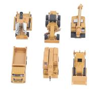 OVAQUIXI Alloy Construction Truck Toy Set with Bright Yellow Design, Educational Engineering Truck Toys