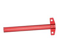 OVAQUIXI Aluminum Alloy T Square Ruler for Precise Layout and Measurement in Carpentry and Art 1 Unit (400mm)