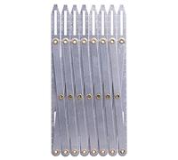 OVAQUIXI Aluminum Expanding Sewing Gauge Adjustable Sewing Ruler Multifunctional Measuring Tool for Isometric Spacing Button Placement with Upgraded Anti Rust Durable Aluminum for