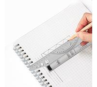 OVAQUIXI Angle Ruler Roller Drawing Tool, Easy to Use Measuring Ruler for Artists, Designers, Parallel 30cm Length