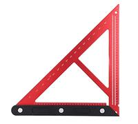 OVAQUIXI Angle Ruler Woodworking Ruler Aluminum Alloy 5 Degree Increment Rectangular Guide 6 Inch for Woodworkers and Carpenters Measuring Angles Layout Marking