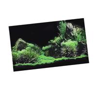 OVAQUIXI Aquarium Background Sticker, PVC Self Adhesive Seafloor Water Grass 3D Decoration, Perfect for Fish Tanks and Aquariums (91 * 50cm)