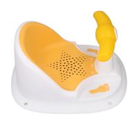 OVAQUIXI Baby Bath, Non-Slip Shower Chair with Strong Suction Cup for Added Safety and Comfort in The Bathroom for Babies, White (Yellow White)