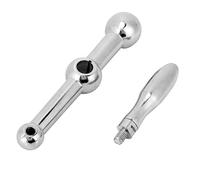 OVAQUIXI Ball Crank Handle, 16mm, Three-Ball Steel Table Handle, D26, Drop-Forged Shaft