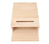 OVAQUIXI Bat Houses for Outdoors, Handcrafted Wooden Bat Box with Weatherproof Coating for Easy Installation, Secure Roost for Bats, 11.42 X 7.48 X 2.75in