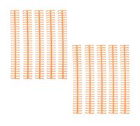 OVAQUIXI Binding Spines Plastic Binding Coils 1 2in Diameter 30 Holes Loose Leaf Strip 10 Pack Reusable Smooth Page Turning for Students Teachers Office Documents (Orange)