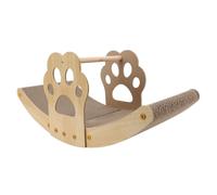 OVAQUIXI Boat Shaped Cat Scratching Board, Multifunctional Pet Scratcher Bed with Reversible Design for Indoor Cats and Dogs, 23.23x10.63x9.84in (Basic Design A)