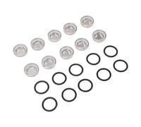 OVAQUIXI Brake Master Cylinder Sight Glass, Durable Rubber O Ring, Clear Visual Brake Oil Level, Fits Motorcycle and ATV Models (18MM)