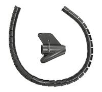 OVAQUIXI Cable Sleeve Organizer, PE Cable Management Sleeve Open Type 10m 32.8ft, Flexible Wear Wire Wrap, 4 to 176 Degrees F, for Home Office Industrial Wiring (Φ22mm)