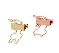 OVAQUIXI Cat and Rabbit Clips Cute Metal Paper Holders for Creative Office Use 100Pcs Set for Students and Professionals