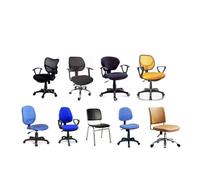 OVAQUIXI Chair Protector Cover Stretch Office Computer Chair Washable Durable Good Feeling for Home Kitchen Hotel Office Wedding Party Blue (Red)