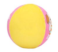 OVAQUIXI Children Silent Soft Basketball Toy for Home School, High Resilience Mute Ball for Toddlers, Early Education Puzzle for Kids (Pink Yellow Color)