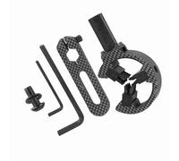 OVAQUIXI Compact & Durable Compound Bow Rest, Lightweight Alloy Material, Center Shot Y-shaped Brushes, Windage Adjustment, Perfect for Left or Right Hand Archers (Carbon cloth camouflage color)