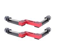 OVAQUIXI Corner Clamp, Woodworking Clamp Set 2 Right Angle Clamps 4 G Clamps and 4 Washers Aluminum Alloy Corner Fixture Kit