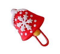 OVAQUIXI Cute Christmas Paper Clamp/Holder, Metal Resin Design with Rounded Surface, Ideal for Office School Organizing and Gift Giving (Bell)