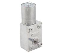 OVAQUIXI DC 12V Geared Motor Metal Gear Reduction Motor 100RPM High Torque Compact Right Angle Output for Curtain Opener BBQ Grill Actuator Robot and Appliance Use