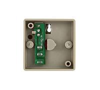 OVAQUIXI DC 24V Emergency Panic Button Hard Plastic Wired Alarm Switch with Key Reset COM NO NC Red Push Button for Seniors Disabled Users Home Office Bathroom Wall