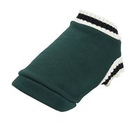OVAQUIXI Dog Campus Style Sweater Pet Knitted Pullover Vest V-Neck Warm Windproof Soft Velvet Lined with Thick Fabric for Small Pets Cats Dogs Winter Autumn (L)