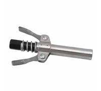 OVAQUIXI Double Handle Gear Oil Nozzle, High Pressure Steel Grease Coupler, Ideal for Various Grease Applications (Tail Black)