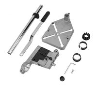 OVAQUIXI Drill Press Stand 43mm Collar 60mm Depth Aluminum Base | Carbon Steel Column, Home Workshop Repair, Power Tool Holder, Compatible with 38mm Sleeves, 2 Mounting Holes