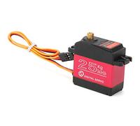 OVAQUIXI DS3225MG 25kg RC Servo, Waterproof Digital Servo for 1/10 RC Car | Metal+plastic Construction, 6.8V 25kg/cm Torque, 0.13s/60° Speed, 180° Rotation, 25T Spline, Fit 1/8 1/12 RC Buggy