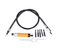 OVAQUIXI Electric Carving Chisel Set Lightweight and Durable for Woodwork Artists with Rubber Flexible Shaft 6 Tools