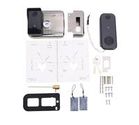 OVAQUIXI Electronic Smart Gate Lock, Dual-Side Fingerprint & Keypad for Secure Yard Access, Supports 5 Unlock Methods and Up to 300 Users