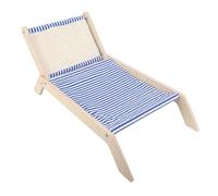 OVAQUIXI Elevated Cat Bed Sofa Chair with Scratching Board Easy to Install for Your Feline Friend Pine Wood 22.83 X 10.24 X 12.40in