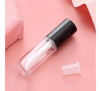 OVAQUIXI Empty 1.2ml Mini Lip Gloss Tubes with Black PE Covers for DIY Cosmetic Storage and -Proof Refillable Containers