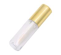 OVAQUIXI Empty Lip Gloss Tubes 45pcs 1.2ml Mini Refillable Lipstick Bottle Container Dispenser Gold Color with Rubber Ring Seal for DIY Lip Balm Oil Cosmetic Use