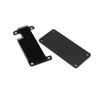 OVAQUIXI Enclosure Case for, Lightweight Protective Housing with Efficient Cooling for Zero 2W, Aluminium and Plastic, Heat Sink Included (Black Shell Colourful Pin Header)