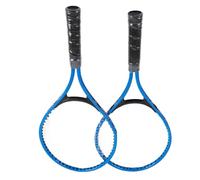 OVAQUIXI Ergonomic Iron Alloy Children Tennis Racket with Low Wire, Great for Beginner Players (Blue)