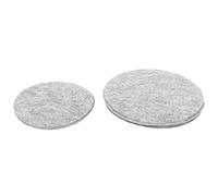 OVAQUIXI Felt Plate Dividers Pan Separator Pads with Soft Non-Slip Felt Material for Protecting China Dinnerware Storage 9.8 5.9 4.5 Inch (Grey)