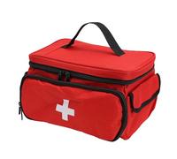 OVAQUIXI First Aid Bag, Large Capacity Oxford Cloth Portable Empty Medical Bag with Handle for Home Outdoor Travel Camping Hiking