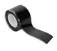 OVAQUIXI Flame Retardant Tape Flexible Self-Adhesive Insulation for Aerospace and Underground Engineering 0.5mm X 25mm Black Silicone 2 Pcs