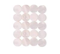 OVAQUIXI Fretboard Inlay Dots 6mm White Shell Decorative Markers for Guitar Ukulele Mandolin 12Pcs (20 pieces sold)