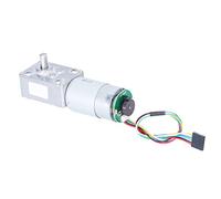 OVAQUIXI Gear Motor with Encoder Copper Zinc Alloy Gear Motor 5840 555 8mm D Shaft Self Locking High Torsion Speed Reduction for Automation Control Industrial Drive (12RPM DC12V)