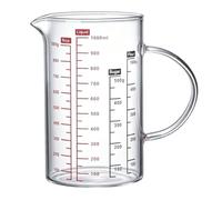 OVAQUIXI Glass Measuring Cup, 34oz Borosilicate with V Spout
