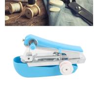 OVAQUIXI Handheld Sewing Machine, ABS Steel Mini Manual Sewing Machine, 150g Portable Hand Stitcher for Travelling, Repair Shirts Skirts Curtains, Quick On the Go Mending