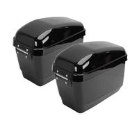 OVAQUIXI Hard Saddlebags, Lockable ABS Plastic Storage, Detachable Luggage with 45L Capacity for Cruiser Motorcycles