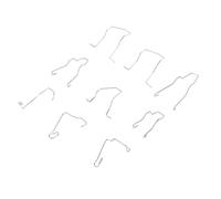 OVAQUIXI Headlight Bulb Retaining Spring Clips, Universal Set, 9-Piece, Compatible with H1 H3 H4 H7