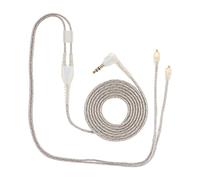 OVAQUIXI Headphone Replacement Cable, MMCX Connector Headphone Cable 3.5mm Gold Plated Plug for Se215 Se425 Se535 Se846 Ue900 (Transparent and wheat-fr ee)