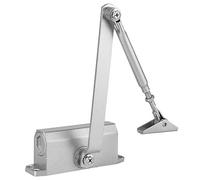 OVAQUIXI Heavy Duty Door Closer, Adjustable Hydraulic Spring, for 25-35kg Doors, 700-900mm, Silver