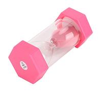 OVAQUIXI Hexagonal 15 Minutes Hourglass Timer, Pink Plastic Sand Clock, 5 Inches Height, for Kids Time Management and Room Decor