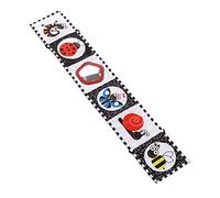 OVAQUIXI High Contrast Soft Black and White Portable Baby Cloth Book for Visual Development, Grasping Ability Training, Cognition of Item, Suitable for Home and Travel Use (#2)