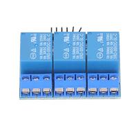 OVAQUIXI High Voltage 3 Channel Relay Module with Isolated Optocoupler Easy Control Functions for Electronics Projects (5v (compatible with 3.3V))